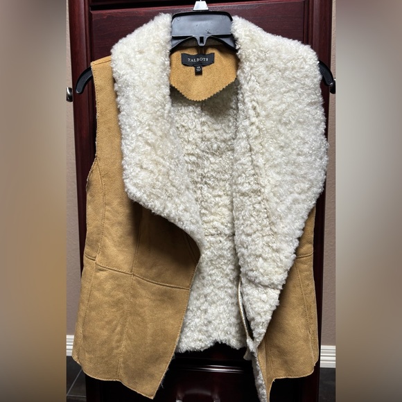 Talbots Faux Fur Vest - Picture 1 of 5